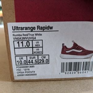 vans ultrarange rapidweld rumba red
